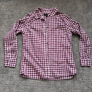 Gingham button up shirt
